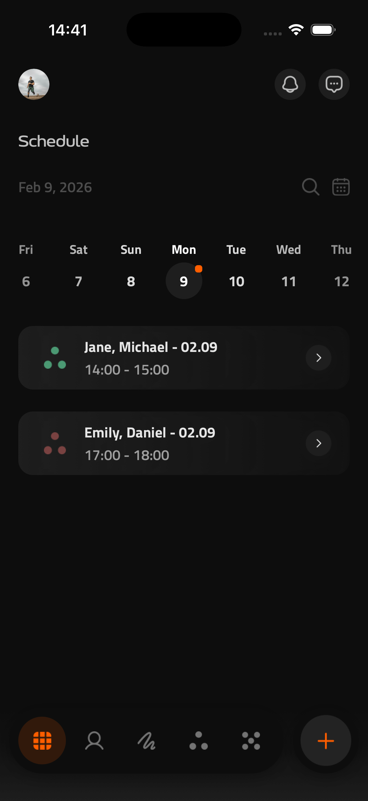 Calendar feature